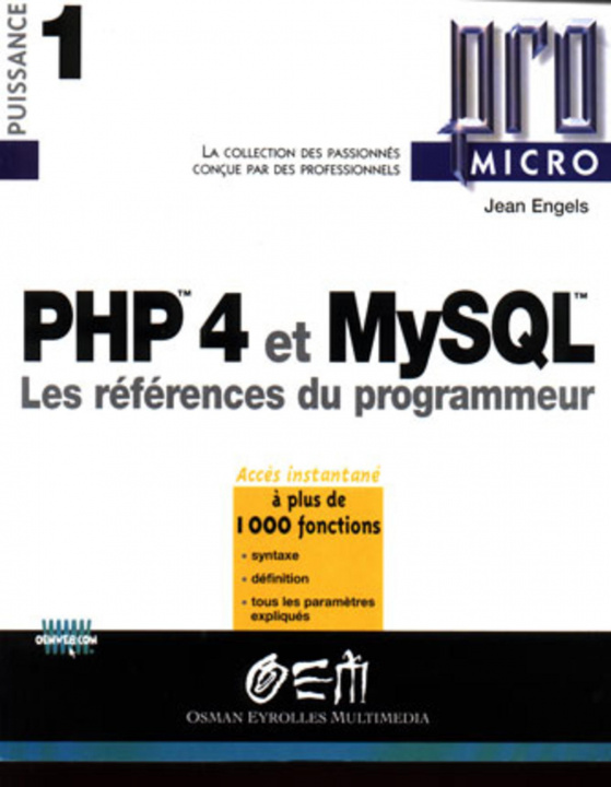 Könyv PHP 4 ET MYSQL PRO MICRO Engels