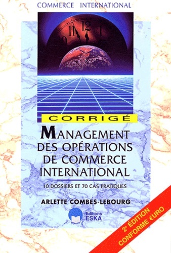 Book MANAGEMENT OPE.COMMERCE INTERN.CORRIGE COMBES