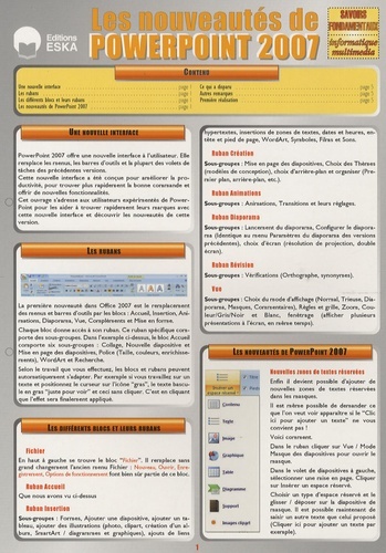 Knjiga LES NOUVEAUTES DE POWERPOINT 2007-SF INFORMATIQUE-MULTIMEDIA FORESTIER JP