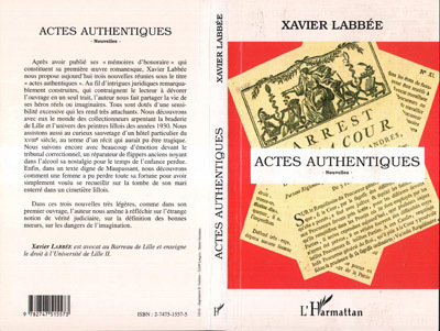 Book ACTES AUTHENTIQUES Labbée