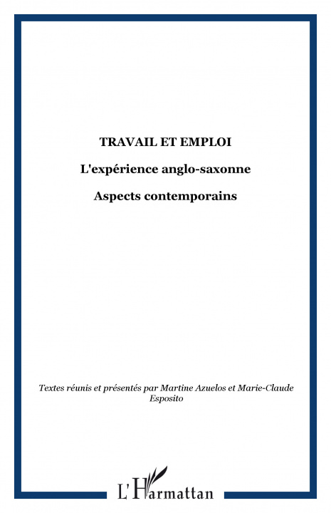 Knjiga Travail et emploi 