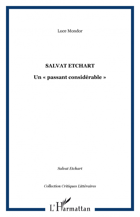Book SALVAT ETCHART Mondor