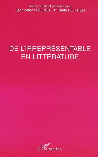 Knjiga DE L'IRREPRÉSENTABLE EN LITTÉRATURE Houpert