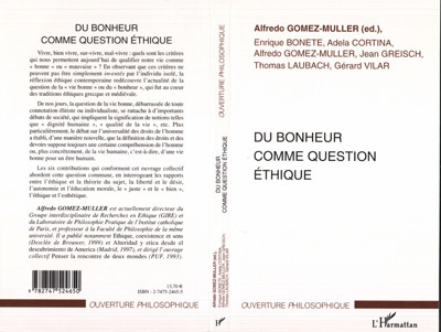 Knjiga DU BONHEUR COMME QUESTION ÉTHIQUE Gomez-Muller