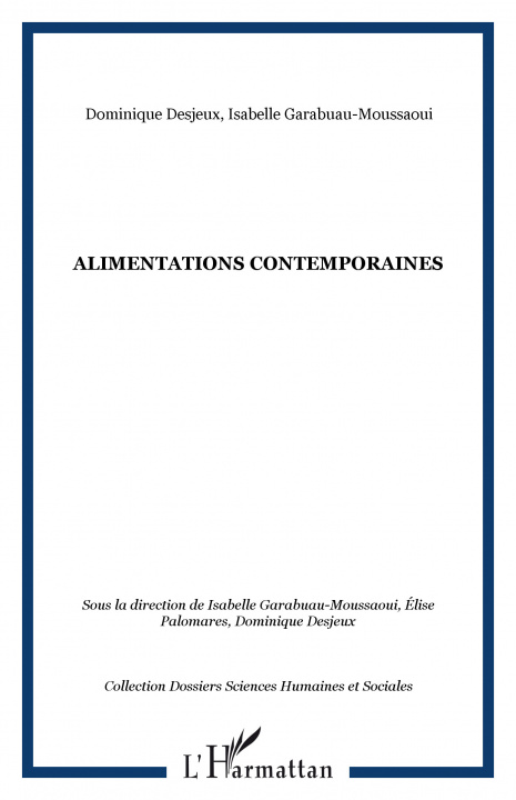 Könyv ALIMENTATIONS CONTEMPORAINES Garabuau-Moussaoui