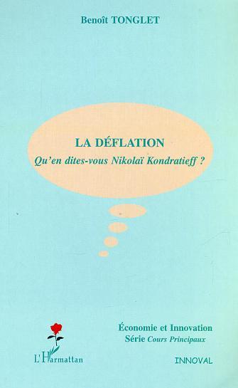 Knjiga La déflation Tonglet