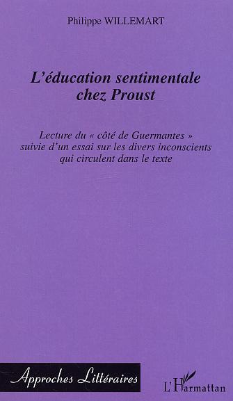 Buch L'éducation sentimentale chez Proust Willemart