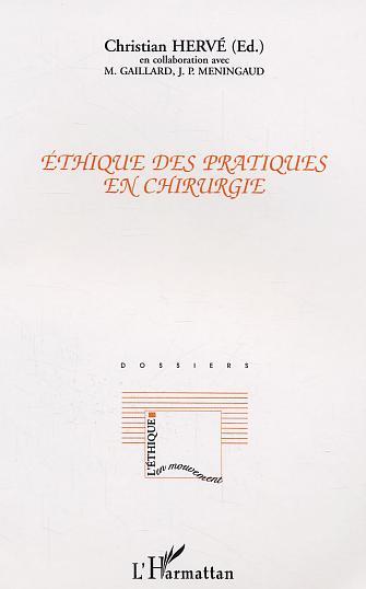 Kniha Ethique des pratiques en chirurgie 