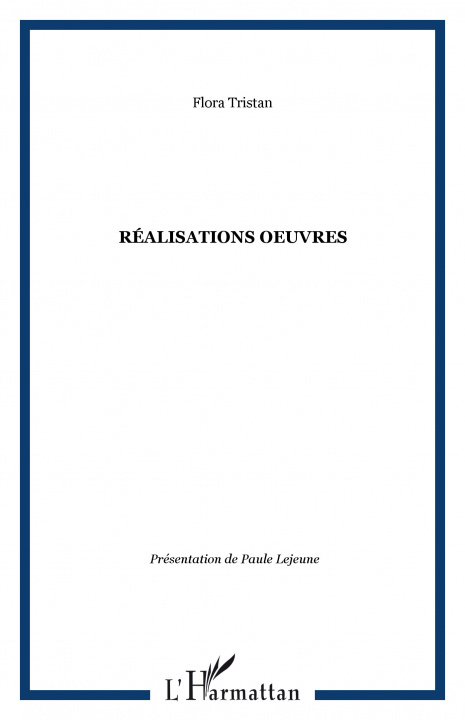 Knjiga Réalisations oeuvres Tristan