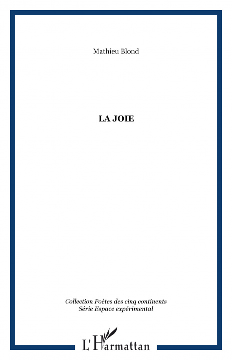 Buch La joie Blond