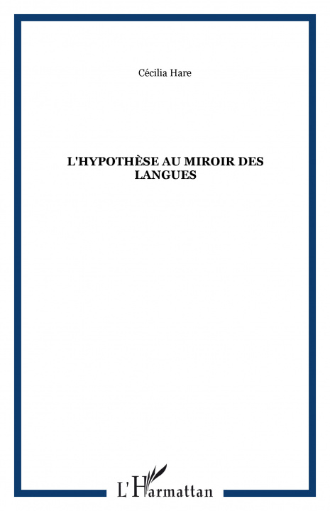 Knjiga L'hypothèse au miroir des langues Hare