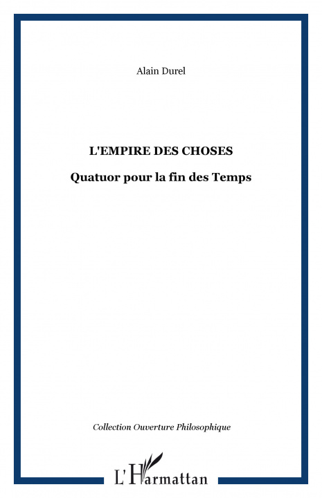 Buch L'empire des choses Durel