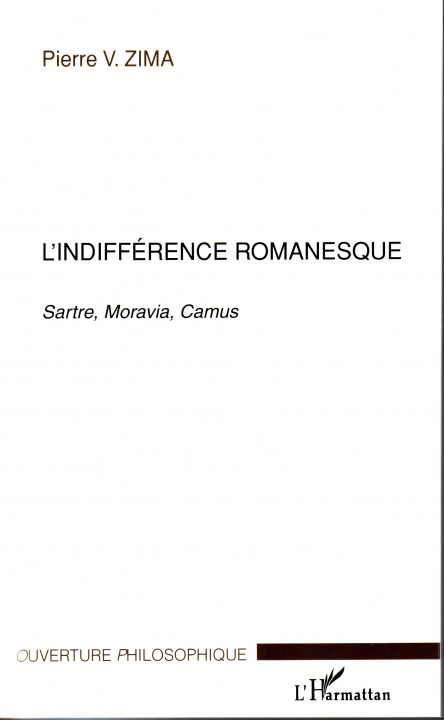 Boek L'indifférence romanesque Zima