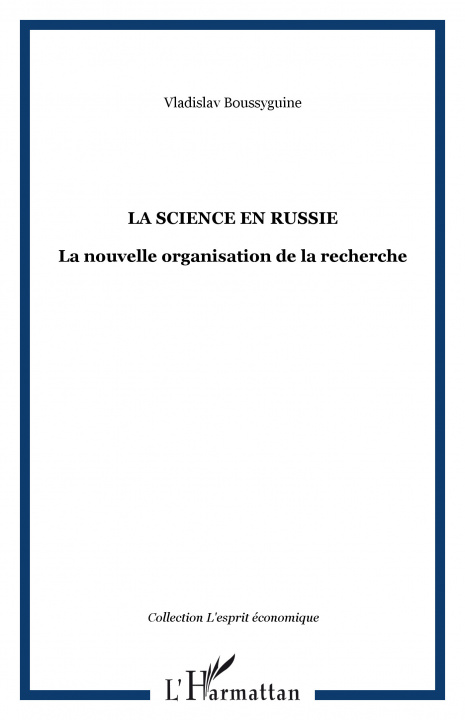 Knjiga La science en Russie Boussyguine