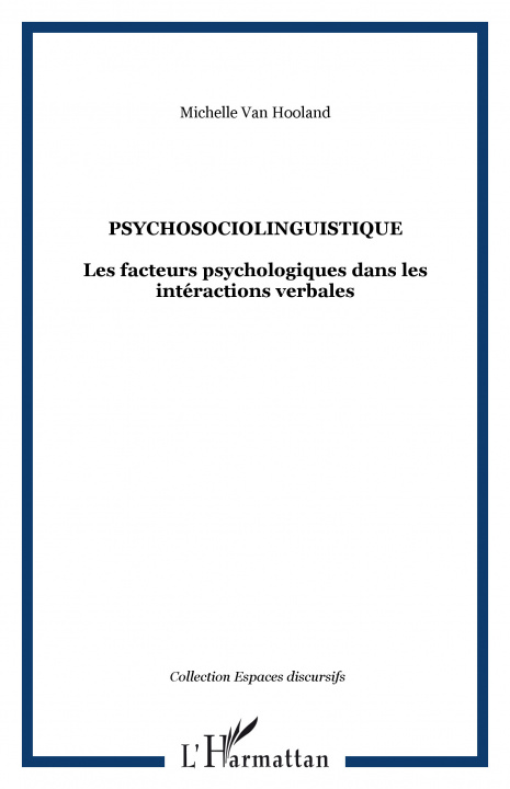 Book Psychosociolinguistique Van Hooland