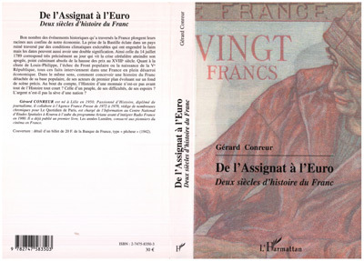 Knjiga De l'Assignat à l'Euro Conreur