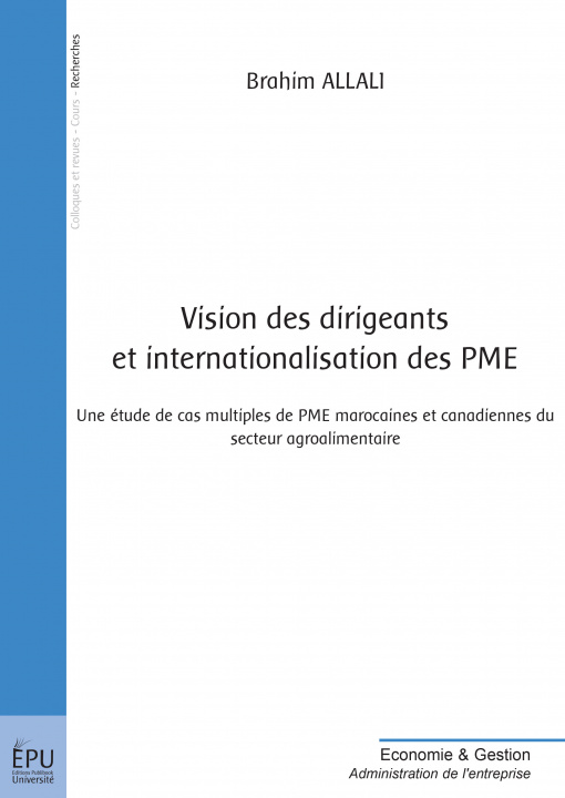 Kniha VISION DES DIRIGEANTS ET INTERNATIONALISATION DES PME ALLALI