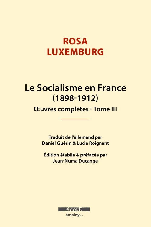 Knjiga Le Socialisme en France Rosa Luxemburg