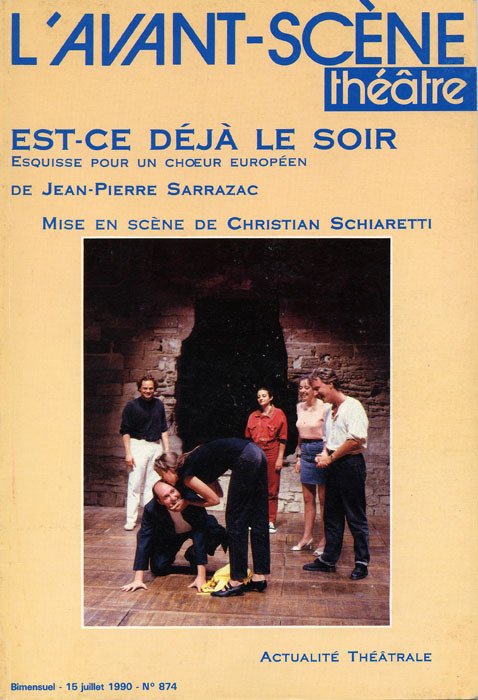 Kniha Est Ce Deja le Soir Jean-Pïerre Sarrazac