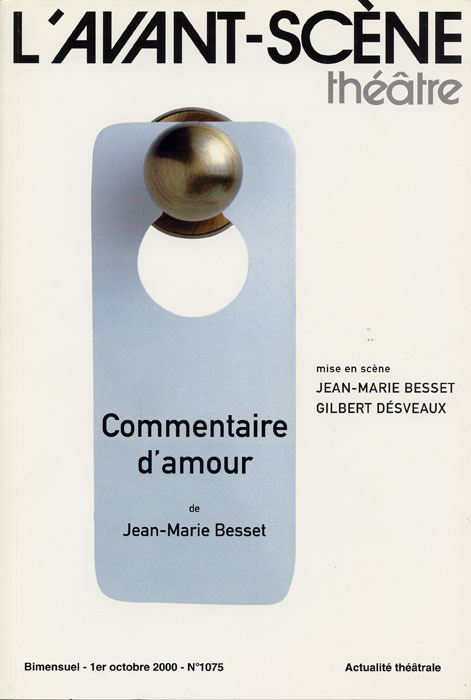 Knjiga Commentaire d'Amour Jean-Marie Besset