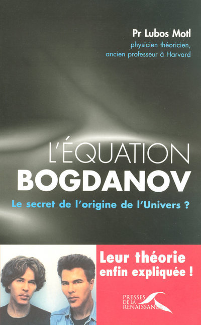 Kniha L'équation Bogdanov Lubos Motl