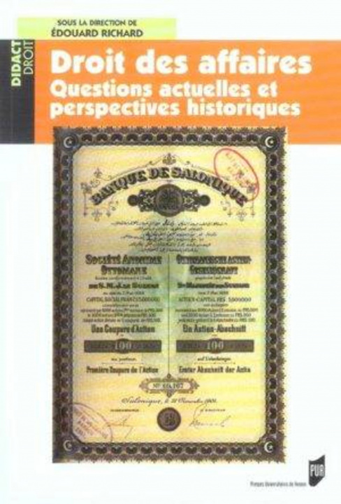 Knjiga DROIT DES AFFAIRES RICHARD