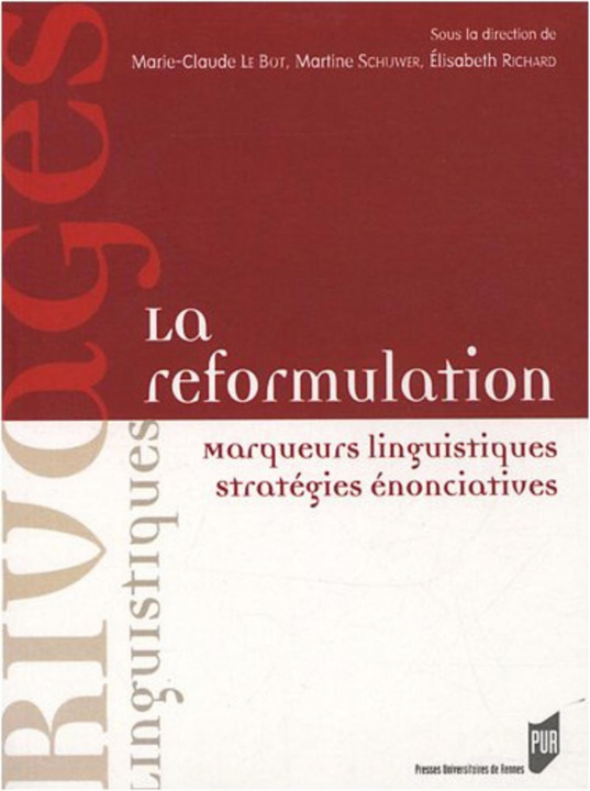 Knjiga La reformulation Richard