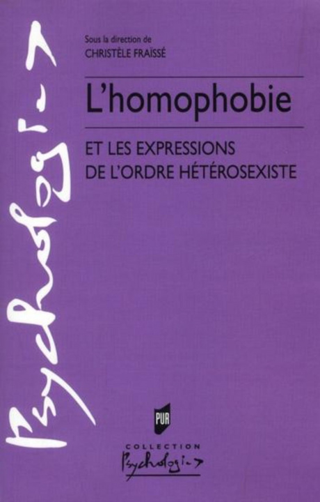 Libro HOMOPHOBIE FRAISSE