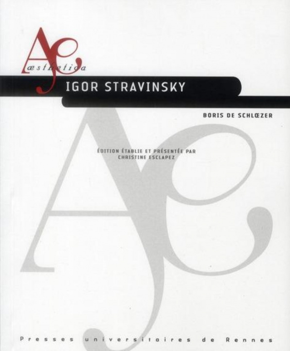 Buch IGOR STRAVINSKY Schloezer
