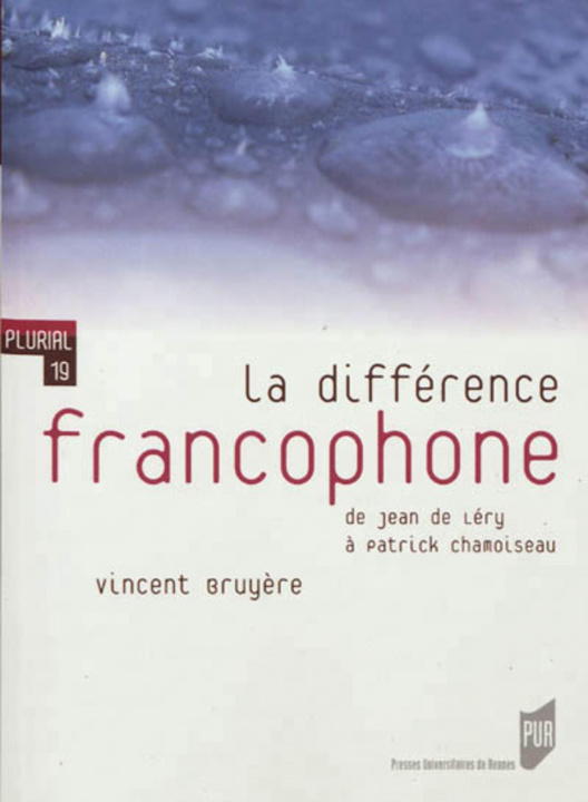 Knjiga DIFFERENCE FRANCOPHONE Bruyère