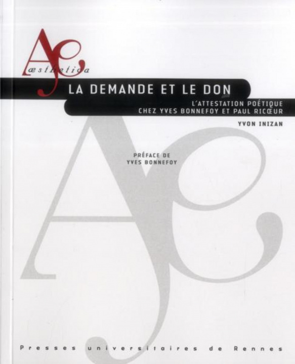 Boek DEMANDE ET LE DON Inizan