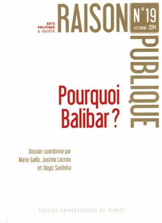 Knjiga POURQUOI BALIBAR LACROIX