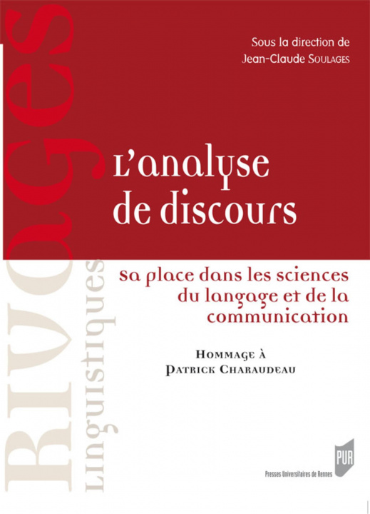 Boek ANALYSE DE DISCOURS SOULAGES