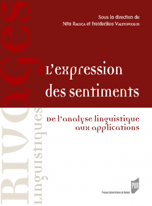 Kniha L' expression des sentiments Valetopoulos