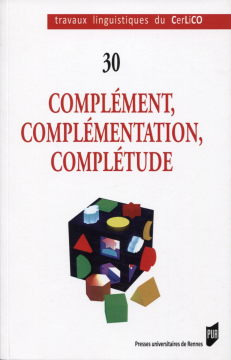 Knjiga Complément, complémentation, complétude Osu