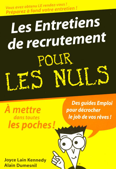 Kniha Entretiens de recrutement Poche Pour les nuls (Les) Joyce Lain Kennedy