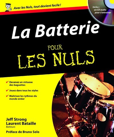 Kniha La batterie pour les nuls + cd Jeff Strong