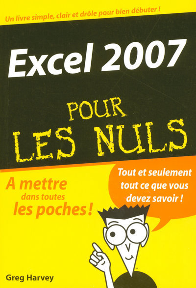Kniha Excel 2007 Poche Pour les nuls Greg Harvey