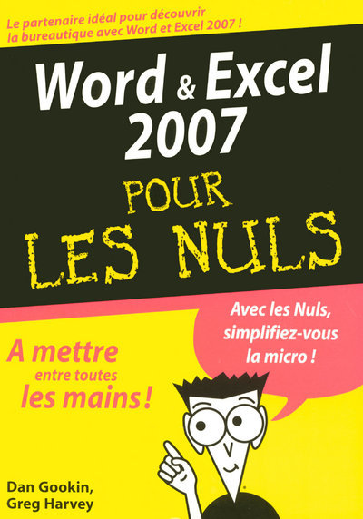 Kniha Word & Excel 2007 MegaPoche Pour les nuls Dan Gookin