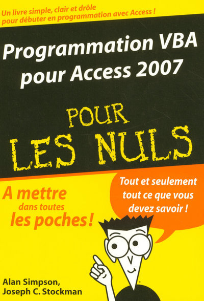 Książka Programmation VBA pour Access 2007 Poche Pour les nuls Alan Simpson