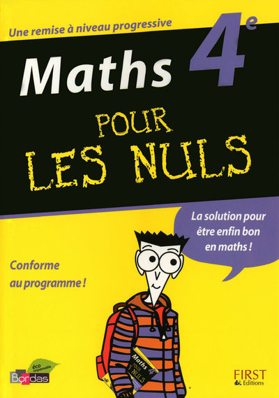 Kniha Maths 4ème pour les nuls Jean-Charles Alvado