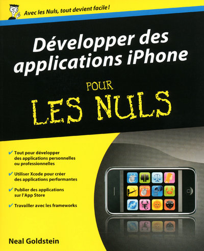 Carte Développer des applications pour l'Iphone pour les nuls Neal Goldstein