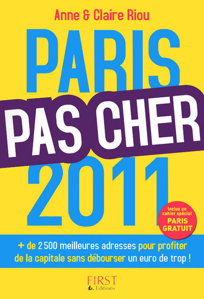 Kniha Paris Pas Cher 2011 Anne Riou