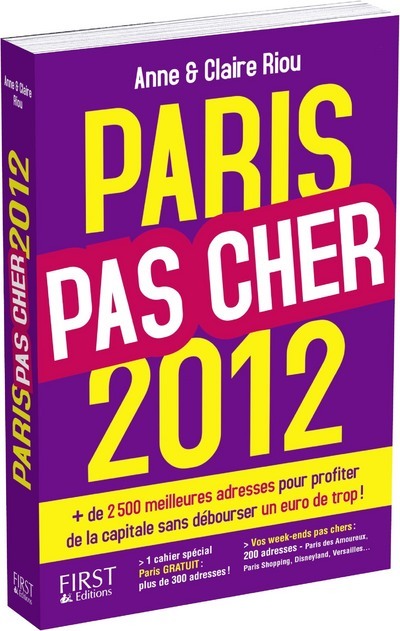 Kniha Paris Pas Cher 2012 Anne Riou