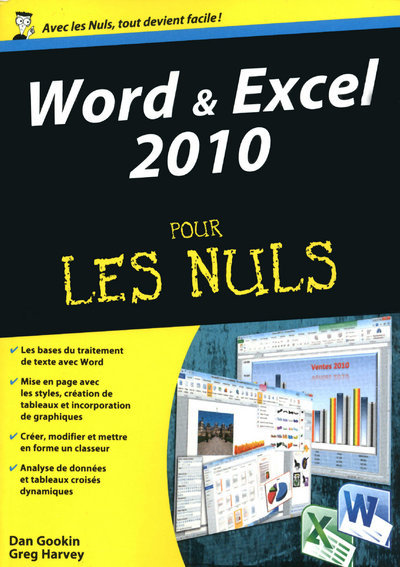 Kniha Word et Excel 2010 Megapoche Pour les nuls Dan Gookin