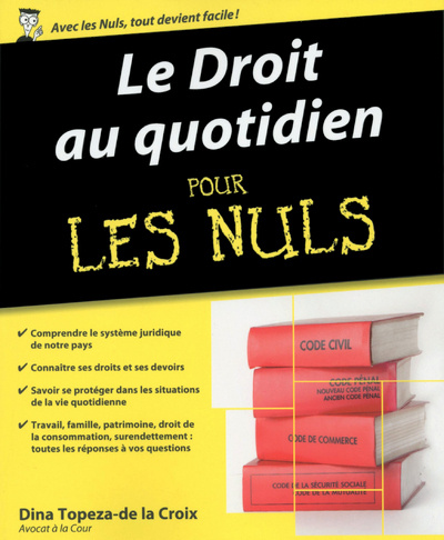 Carte Droit au quotidien Pour les nuls (Le) DINA TOPEZA-DE LA CROIX