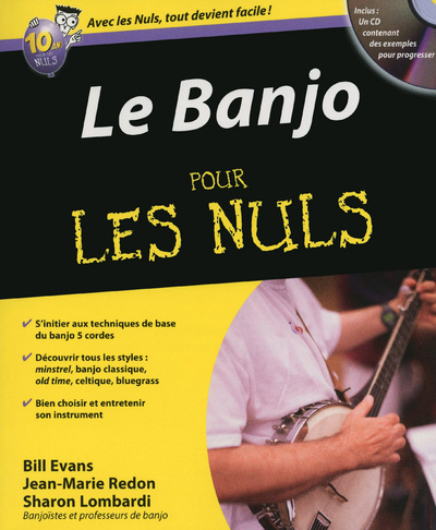 Kniha Le banjo pour les nuls Bill Evans