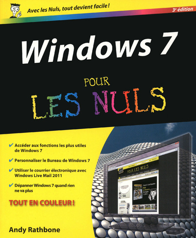 Carte Windows 7, 3e Pour les nuls Andy Rathbone