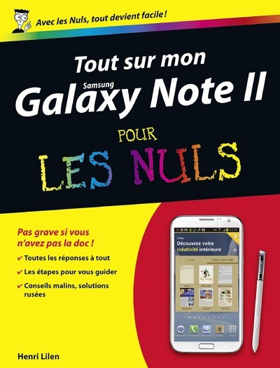 Carte Tout sur mon Galaxy Note II Pour les nuls Henri Lilen
