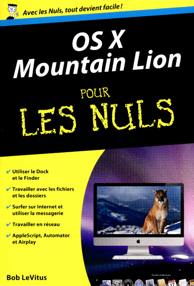 Book OS X Mountain Lion poche pour les nuls Bob LeVitus